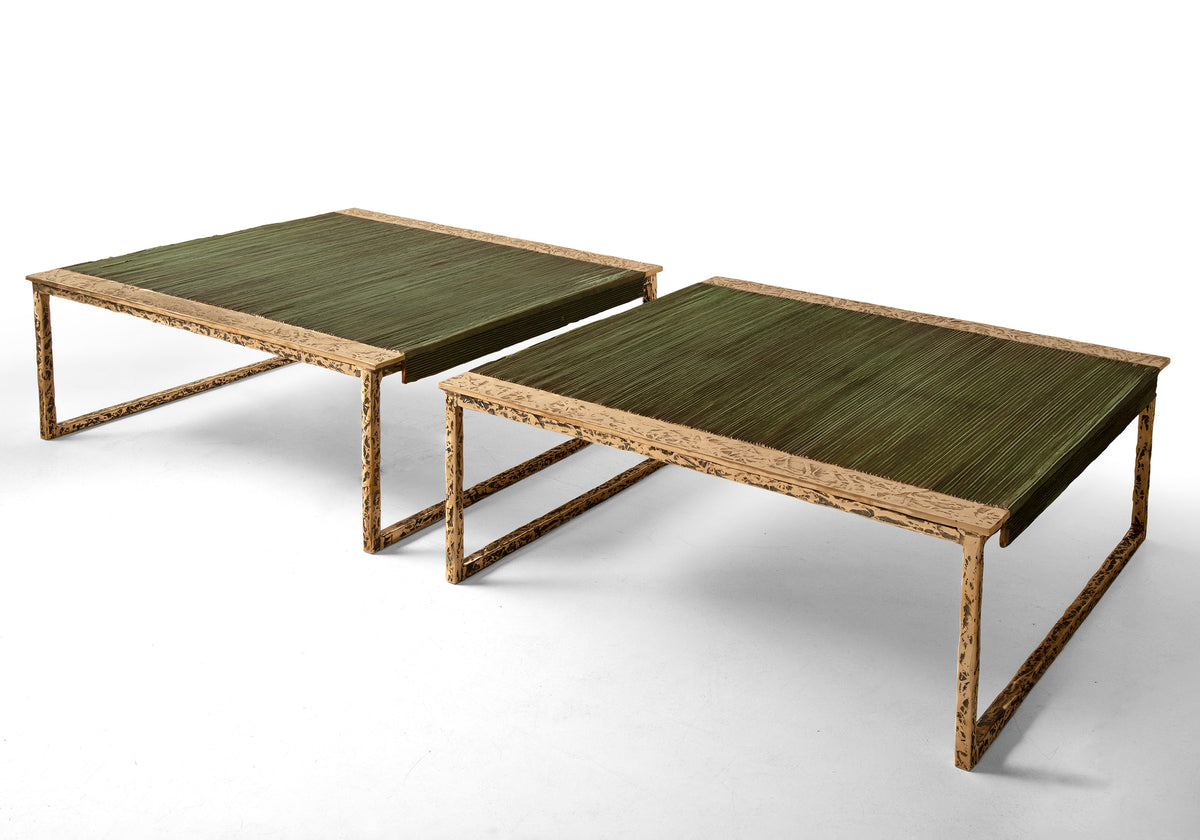 Double square bronze tables – IsabelledeBorchgrave